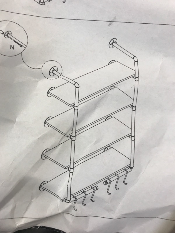 Photo 1 of 4 layer pipe shelves