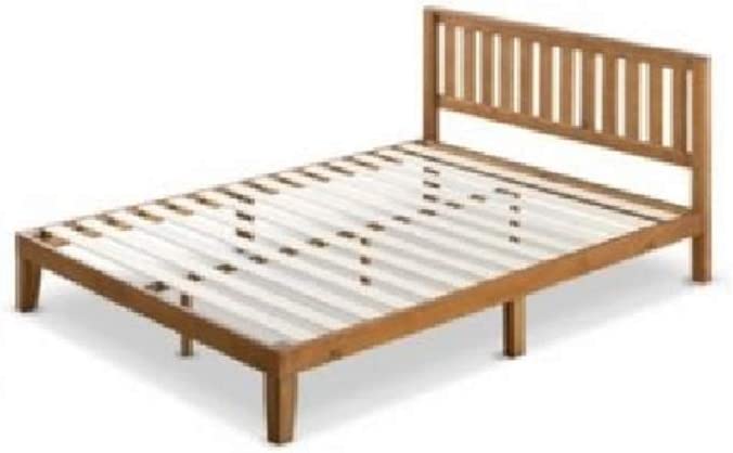 Photo 1 of Zinus OLB-PWPBHO-12K 12 Inch Wood Platform Bed with Headboard / No Box Spring Needed 