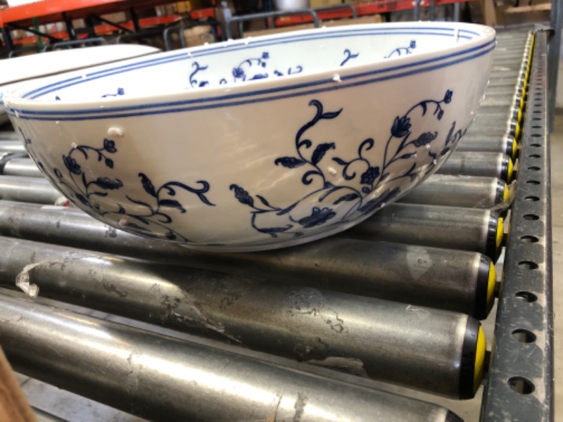 Photo 2 of 16 INCH DECORATED CERAMIC BOWL