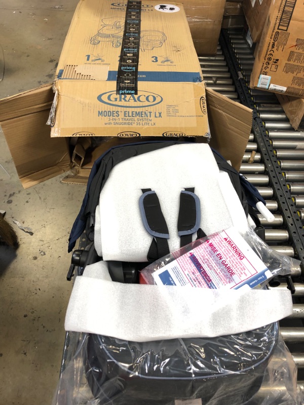 Photo 1 of Graco Modes Element LX Travel System | Includes Baby Stroller with Reversible Seat, Extra Storage, Child Tray, One Hand Fold and SnugRide® 35 Lite LX Infant Car Seat, Lanier
