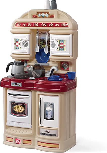 Photo 1 of Step2 Cozy Kitchen | Small Play Kitchen For Toddlers | Kids Kitchen Playset for Ages 2+, Brown
