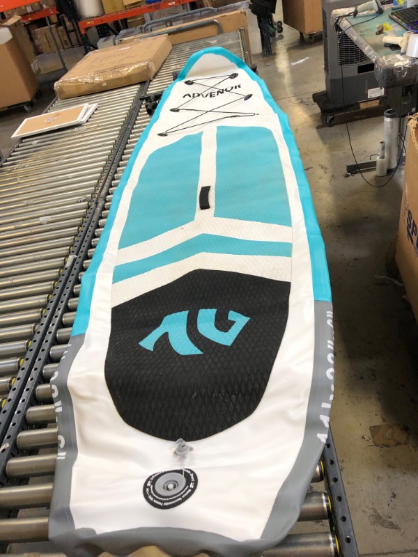 Photo 2 of ADVENOR Paddle Board 11'x33 x6 Extra Wide Inflatable Stand Up Paddle Board with SUP Accessories Including Adjustable Paddle,Backpack,Waterproof Bag,Leash,and Hand Pump,Repair Kit
