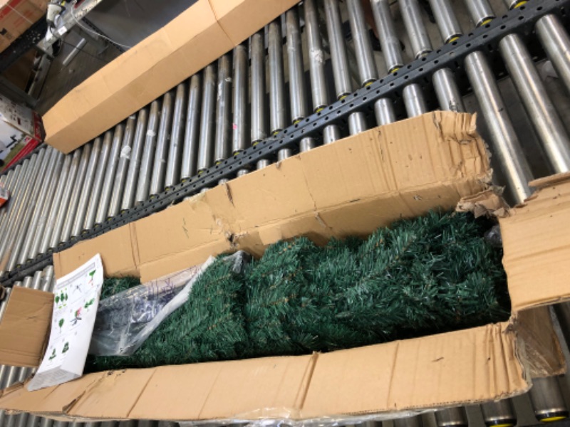 Photo 2 of 7.5ft Artificial Christmas Trees Xmas Premium Spruce North Valley Foot Holiday Green Hinged Pine Tree for Home