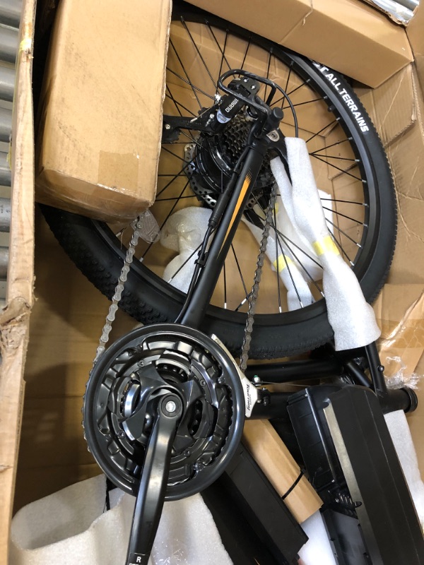 Photo 5 of Electric Bike, TotGuard Electric Bike for Adults, 26" Ebike 350W Adult Electric Bicycles, 19.8MPH Electric Mountain Bike, 36V 10.4Ah Battery, Suspension Fork, Shimano 21 Speed Gears -- UNABLE TO TEST 