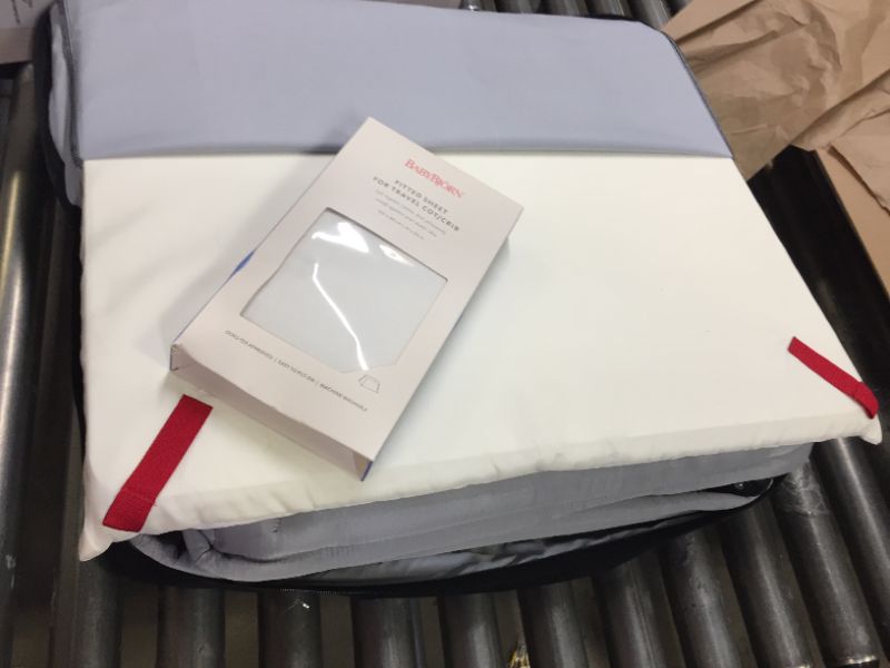 Photo 4 of BABYBJORN Travel Crib Light - Silver + Fitted Sheet Bundle Pack
