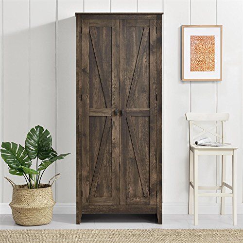 Photo 1 of Ameriwood Home Farmington Wide Storage Cabinet, 31.5", Rustic
