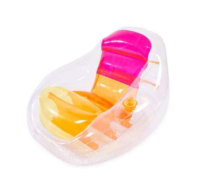 Swimways Dry Float Socializer Pool Float, Translucent Inflatable ...