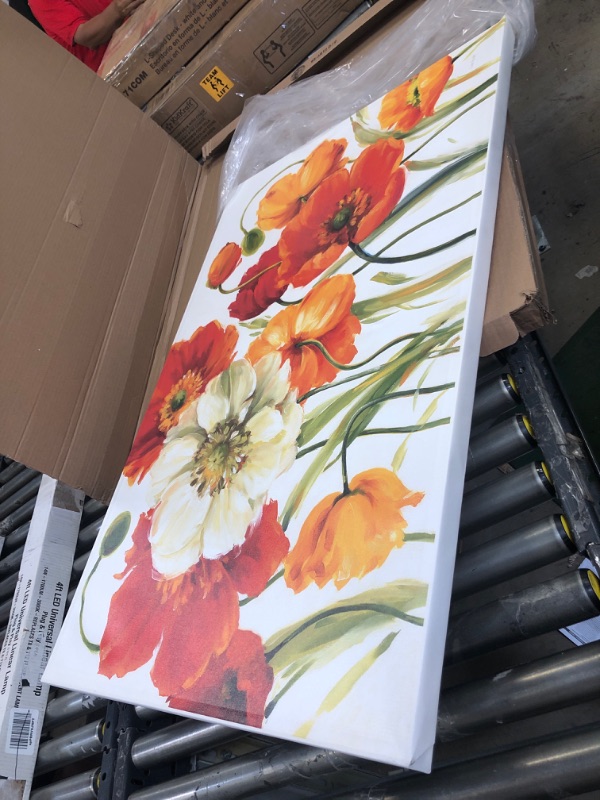 Photo 1 of 30 X 47 INCH FLOWER PAINTING