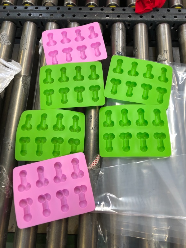 Photo 1 of 6 pack of mans member ice cube tray molds 