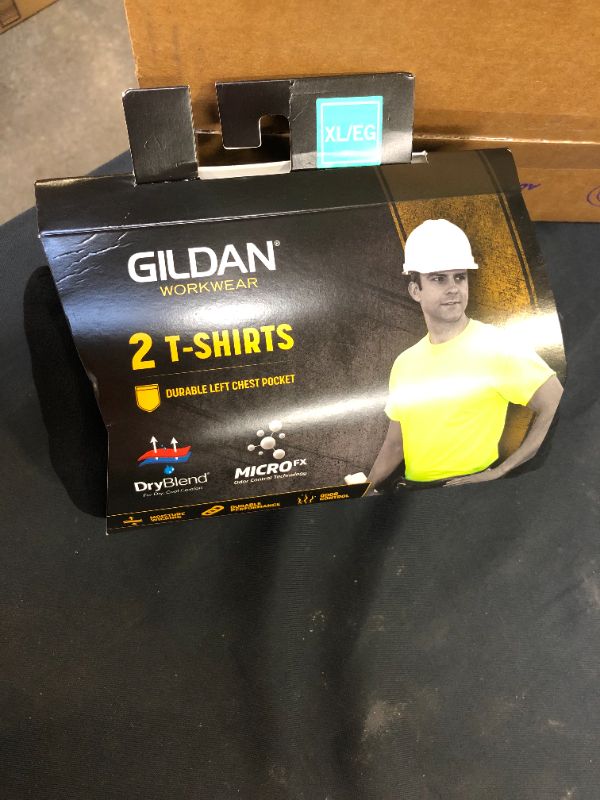 Photo 2 of Gildan Adult DryBlend Workwear T-Shirts with Pocket, 2-Pack---XL---