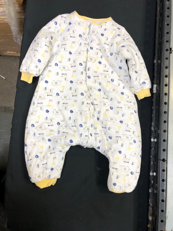 Photo 1 of Generic White and Yellow Elephant Onesie, Unknown Size