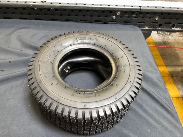 Photo 1 of 13x5.00-6" Pneumatic (Air Filled) Lawnmower Tire on Wheel, Single