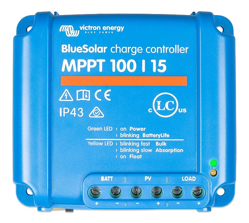 Photo 1 of Victron BlueSolar MPPT 100/15 Charge Controller - 15 Amps / 100 Volts
