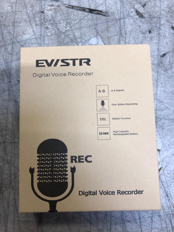 Photo 2 of EVISTR V508 32gb Digital Voice Recorder for Lectures Meetings - Portable Recording Devices with Playback, Line-in, Password, USB Rechargeable
