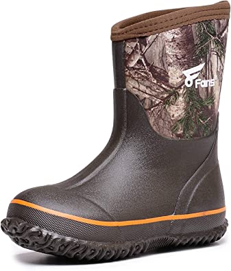 Photo 1 of 8 Fans Kids Neoprene Boots,Waterproof Neoprene Hunting & Fishing Realtree Xtra Camo Muck Mud Boots for Toddlers Boys & Girls. size 2 
