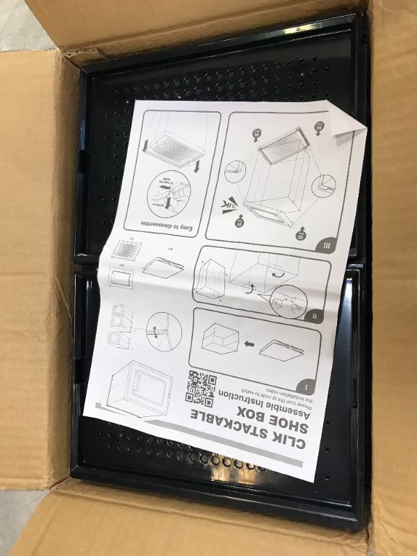 Photo 1 of 8pcs clik stackable shoe box