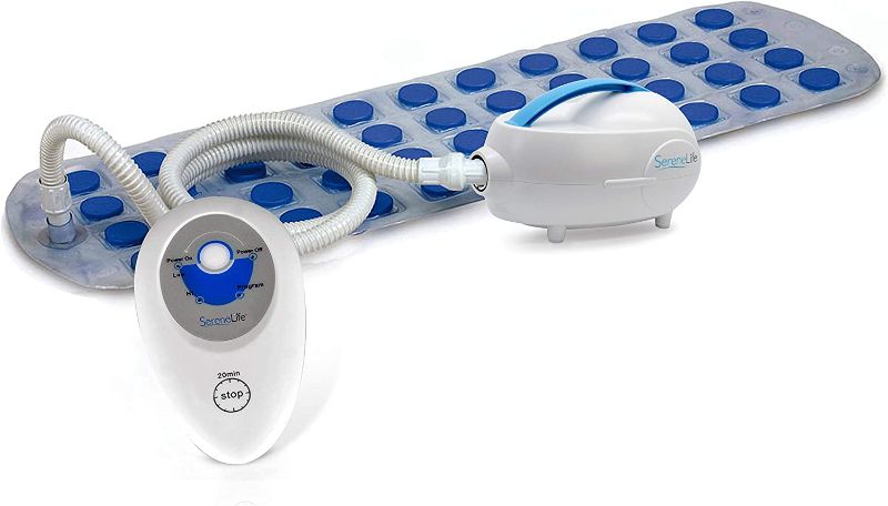 Photo 1 of Portable Spa Bubble Bath Massager - Thermal Spa Waterproof Non-Slip Mat with Suction Cup Bottom, Motorized Air Pump & Adjustable Bubble Settings - Remote Control Included - Serenelife AZPHSPAMT22
