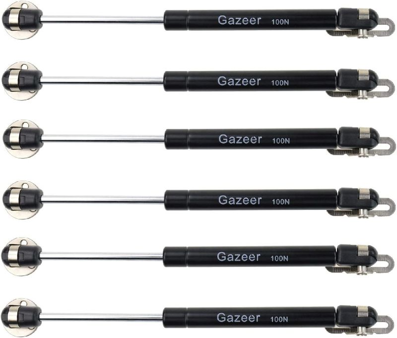 Photo 1 of Gazeer 6 Pcs 100N/22.5lb Gas Strut 10 inch Gas Struts Lift Support Cabinet Door Lift Pneumatic Support
