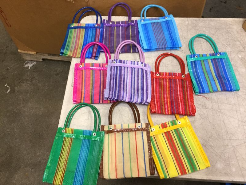 Photo 2 of 10 Mini Mercado Favor Bags  - Mexican Mesh Market Tote Bags -