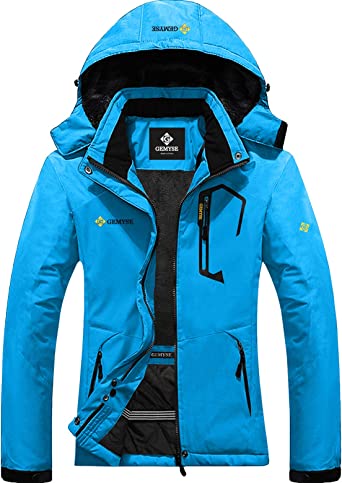 Photo 1 of GEMYSE Women's Mountain Waterproof Ski Snow Jacket Winter Windproof Rain Jacket - 14/16 -
