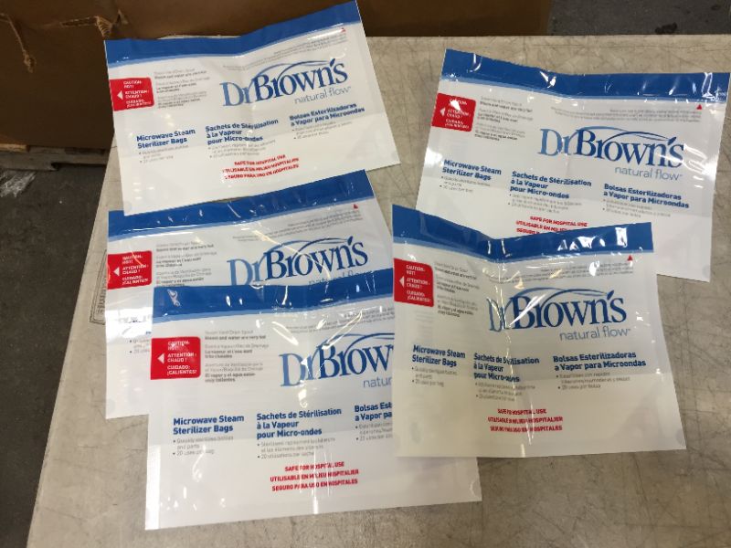 Photo 2 of Dr. Brown’s Microwave Steam Sterilizing Bags for Baby Bottles, Pacifiers and Accessories - BOX DAMAGED -