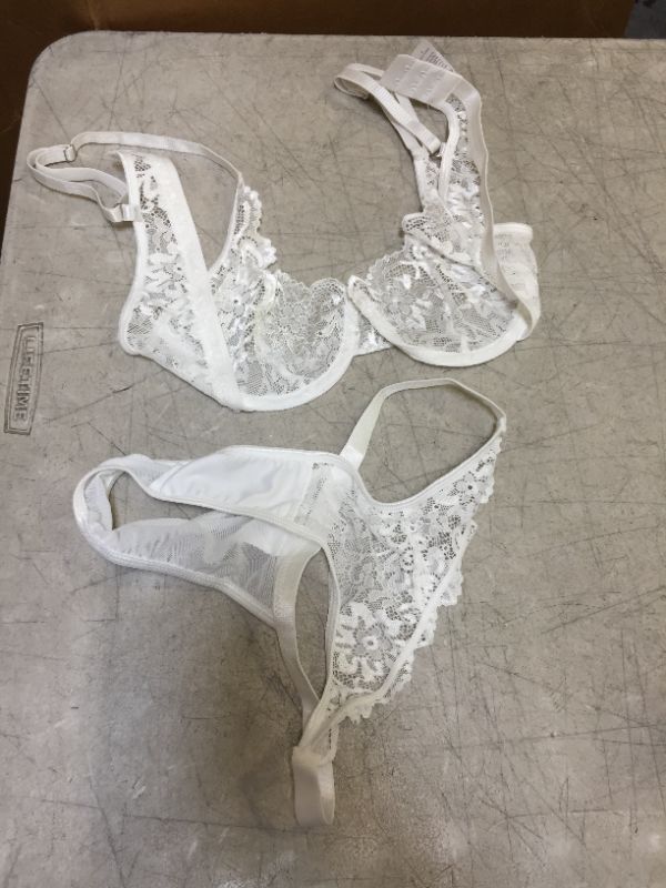 Photo 1 of Kaei&Shi Sexy Bra And Panty Sets,Embroidered Two Piece Underwire Lingerie Set - SMALL - 