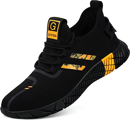 Photo 1 of GLANOUDUN Steel Toe Shoes for Men Composite Indestructible Sneakers Men's Industry & Construction Work Shoes Lightweight and Breathable Slip-Resistant Safety Tennis Shoes - SIZE 9.5 -