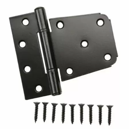 Photo 1 of Everbilt Tee Hinge Heavy Duty 3.5" Door Gate Shed Toolbox Hinge Black Finish
