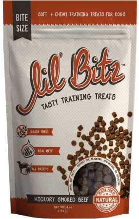 Photo 1 of 2 pack Lil' Bitz Hickory Smoked Beef Training Treats for All Dog Breeds - Low Calories, Grain Free, Natural Ingredients, NASC Compliance - Perfect Reward for Dogs of Every Size (4 oz)
best by 09/15/2022