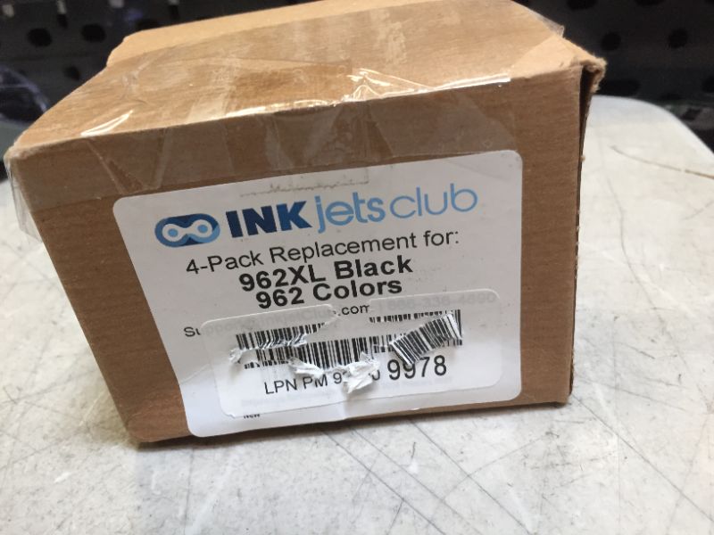 Photo 3 of INKjetsclub Remanufactured Ink Cartridge Replacement for 4 Pack HP 962XL Printer Ink. Works with OfficeJet Pro 9010 9012 9018 9015 9020 9025 9026 9027 Printers (Does not Read Ink Levels)
