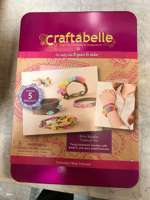 Photo 2 of Craftabelle – Boho Baubles Creation Kit – Bracelet Making Kit – 101pc Jewelry Set with Beads – DIY Jewelry Kits for Kids Aged 8 Years +
