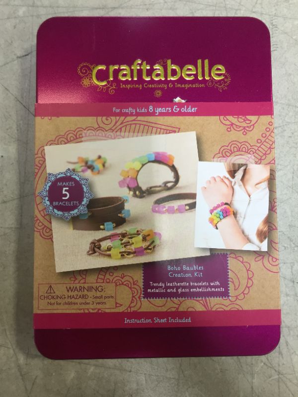 Photo 2 of Craftabelle – Boho Baubles Creation Kit – Bracelet Making Kit – 101pc Jewelry Set with Beads – DIY Jewelry Kits for Kids Aged 8 Years +