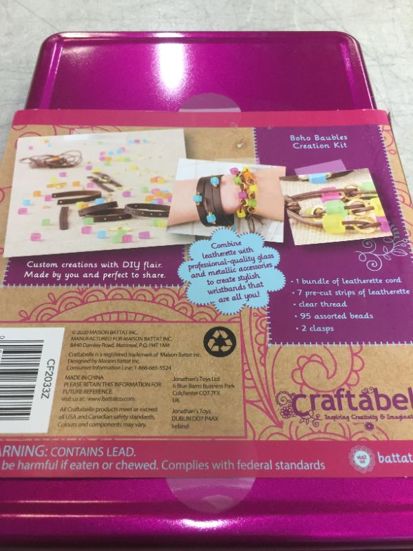 Photo 4 of Craftabelle – Boho Baubles Creation Kit – Bracelet Making Kit – 101pc Jewelry Set with Beads – DIY Jewelry Kits for Kids Aged 8 Years +