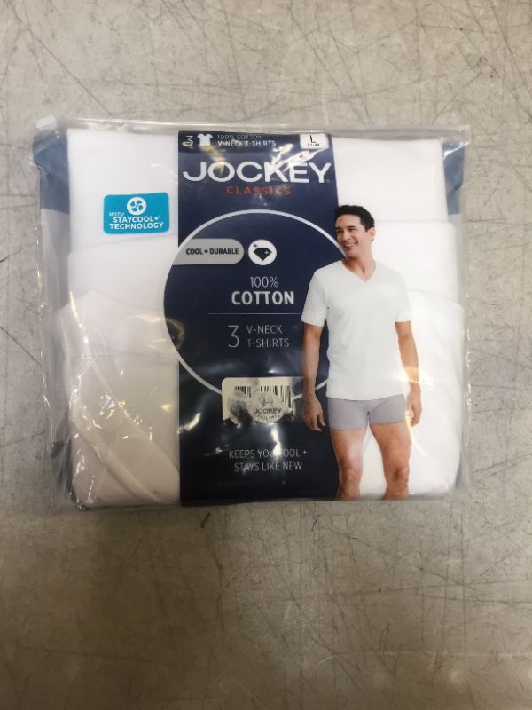 Photo 1 of Jockey® Classic V-Neck - 3 Pack - LARGE -