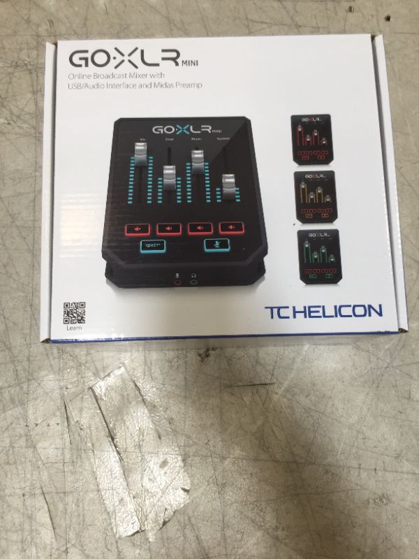 Photo 7 of TC-Helicon GoXLR Mini USB Streaming Mixer with USB/Audio Interface