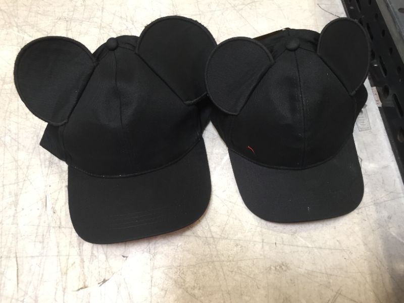 Photo 2 of Disney Mickey Mouse Ears Hat, Set of 2 for Daddy and Me, Matching Adult and Toddler Baseball Cap - ITEM IS DIRTY -