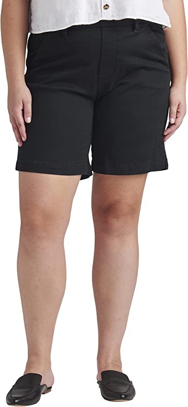 Photo 1 of JAG Women's Plus Size Maddie Mid Rise 8" Pull-on Short - SIZE 18W - NEEDS TO BE WASHED -