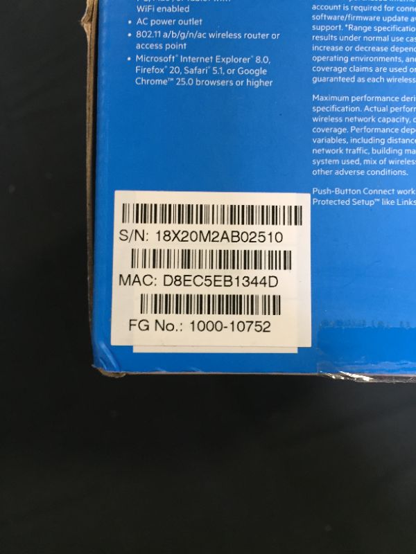 Photo 4 of Linksys WiFi Extender, WiFi 5 Range Booster, Dual-Band Booster, 2,500 Sq. ft Coverage, Speeds up to (AC1900) 1.9Gbps - RE7000
