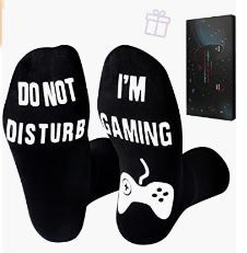 Photo 1 of Do Not Disturb I'm Gaming Socks, Novelty Funny Socks Gifts Birthday Gifts for Teenager, Men, Women, Husband, Grandpa, Husband SIZE LARGE 
