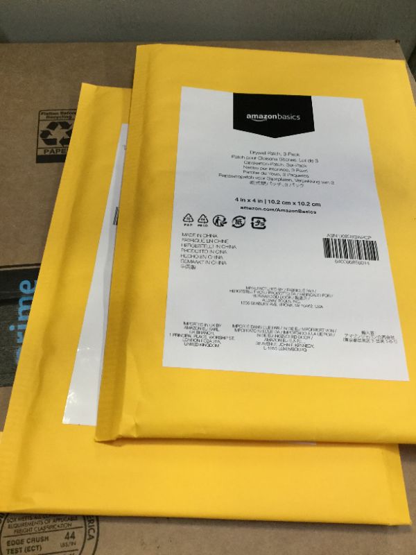 Photo 1 of Amazon Basics Drywall Patch 4" x 4", 3-Pack (2 PACK)
