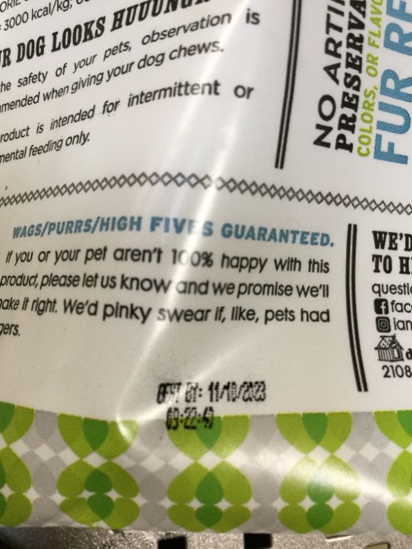 Photo 3 of "I and love and you" Fresh All Rover Dental Health Bones - Grain Free Dog Treats for Healthy Teeth (2 PACK) EXPIRES 11/10/2023

