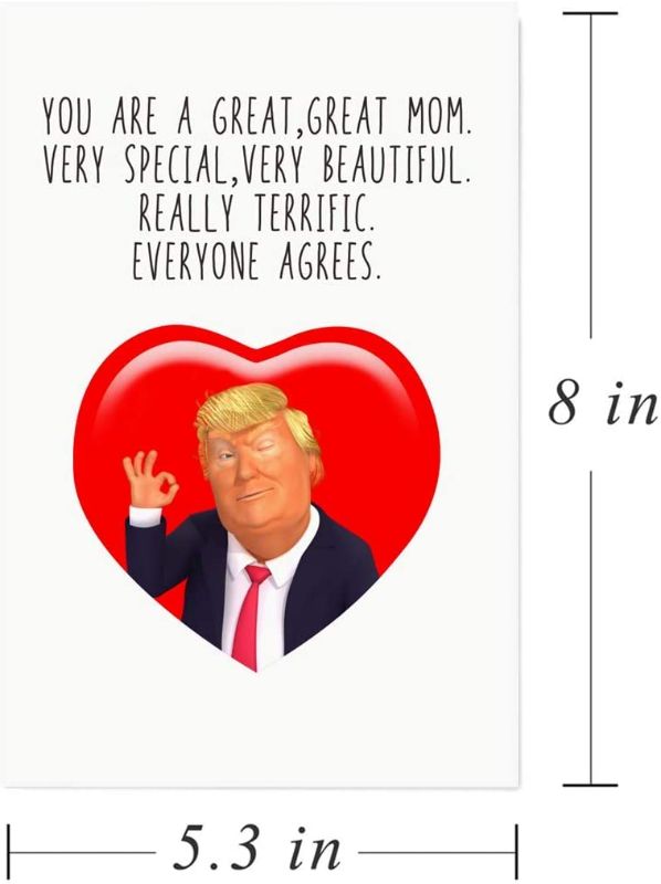 Photo 1 of 2 Pack Funny Mothers Day Card,Trump Humor Mother's Day Greeting Cards,Gifts for Mom
