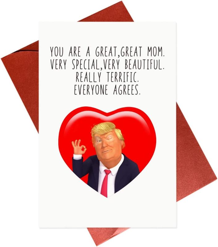 Photo 1 of 2 Pack Funny Mothers Day Card,Trump Humor Mother's Day Greeting Cards,Gifts for Mom
