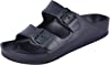 Photo 1 of Men's Comfort Slides Sandals Double Buckle Adjustable EVA Flat Sandals Size 
