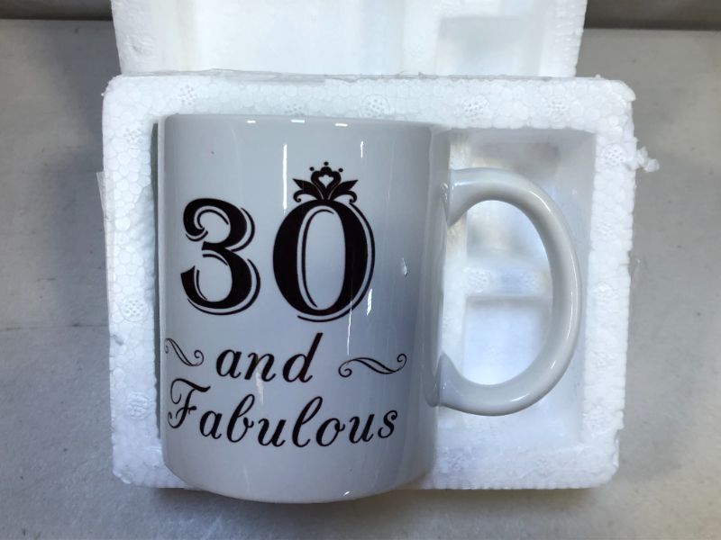 Photo 2 of 30th Birthday Gifts for Women - 30 and Fabulous Mug - 30 Year Old Present Ideas for Wife, Daughter, Sisters, Her, Friends, Cousin - 11 oz Coffee Mug
