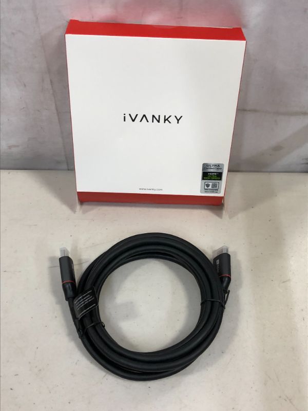 Photo 2 of 8K HDMI 2.1 Cable 10FT/3M, IVANKY Certified High Speed HDMI 2.1 Cable, 4K@120Hz 8K@60Hz 48Gbps 144Hz, 7680P, DTS:X, eARC, HDR, for Roku TV/PS4 5/Xbox Series X
