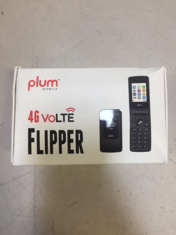 Photo 6 of Plum Flipper 4G LTE Unlocked Flip Phone T-Mobile 2022 Model - Blue
