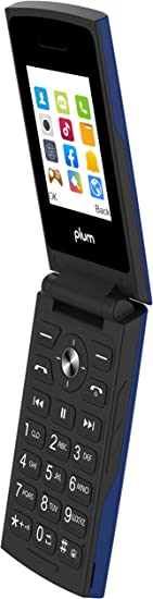 Photo 1 of Plum Flipper 4G LTE Unlocked Flip Phone T-Mobile 2022 Model - Blue
