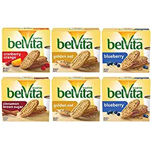 Photo 1 of belVita Breakfast Biscuits Variety Pack, 4 Flavors, School Lunch Box Snacks, 6PCS
EXP JUN 24.2022