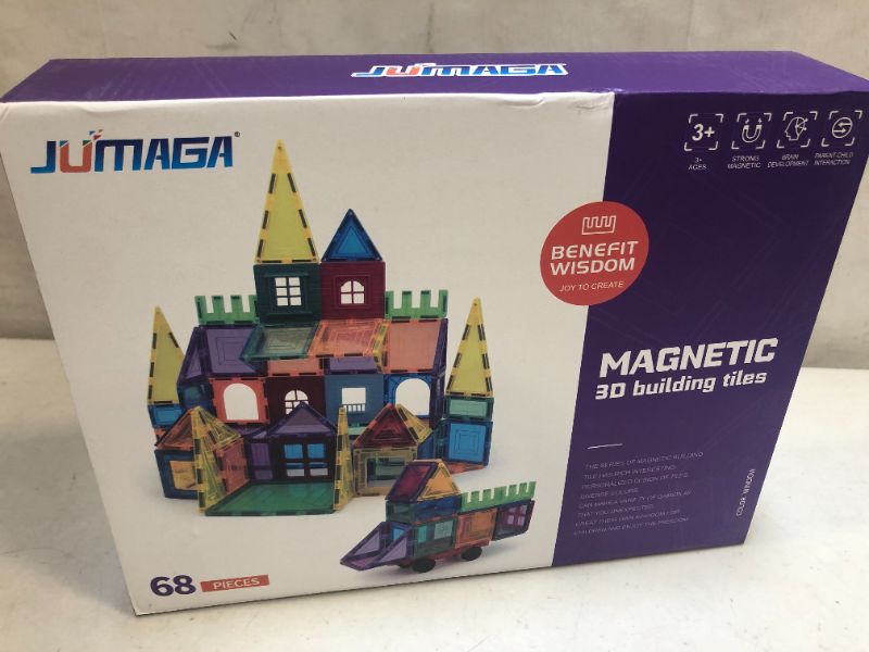 Photo 1 of  Building Magnetic Blocks Tiles Educational and Brain Development Stacking Toys (Multi Color) ---factory sealed
